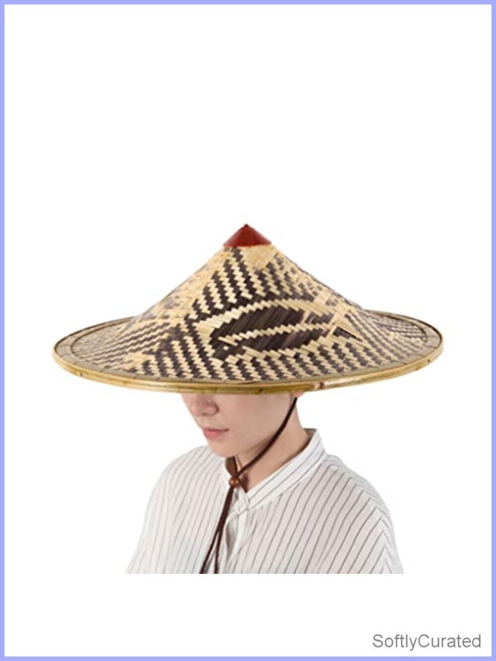 Conical Straw Sun Hat for Asian Costume - 19 Inch
